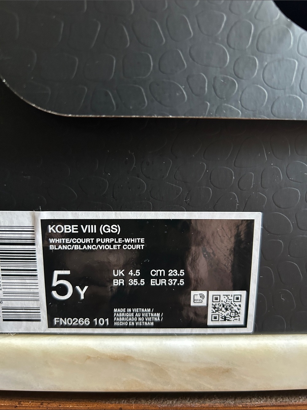 Nike Kids Big Boys Sz 5 Kobe 8 Protro Court Purple Basketball Sneakers w/Box NEW - Picture 11 of 14